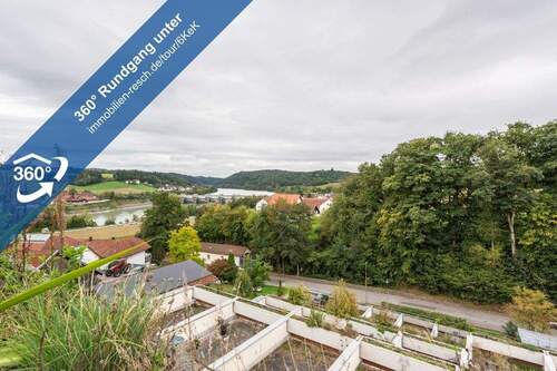 360°-Rundgang Ausblick - Charmante 2-Zimmer-Wohnung mit Sonnenterrasse und Blick ins Grüne - Ihr neues Zuhause in Passau-Haidenhof-Süd