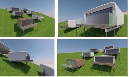 Bild 2 - Wunderschöner Bauplatz mit Planung für 6 Tiny-Häuser und unverbaubaren Cityblick in Lohr am Main