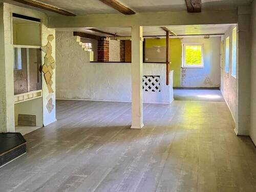 Wohnzimmer mit offener Küche - 