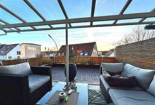 Aussicht vom Wohnzimmer im EG - 