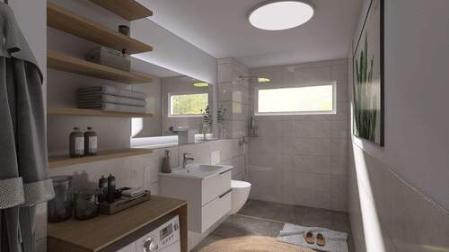 Dusche - Etagenwohnung mit 101,00 m&sup2; in Herzogenaurach zum Kaufen