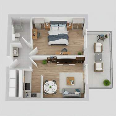 Aufteilung der Wohnung - 