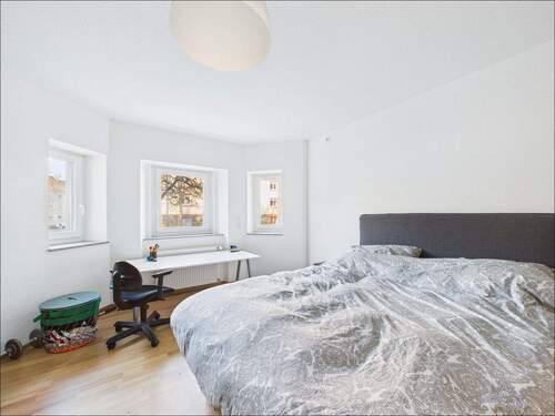 Schlafzimmer - Etagenwohnung mit 58,00 m&sup2; in Aschaffenburg zur Miete