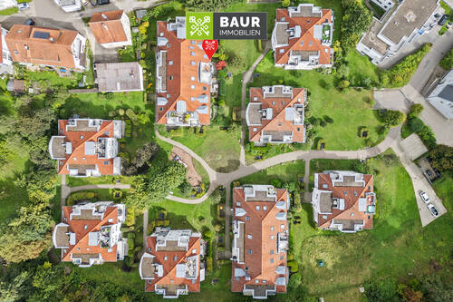Vogelperspektive - Etagenwohnung mit 85,00 m² in Blaustein / Herrlingen zum Kaufen