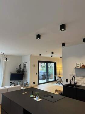 offener Wohnbereich, Küche - 