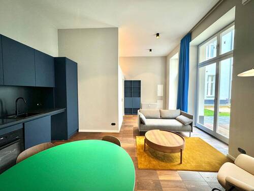 offenes Wohnkonzept.jpg - 2 Zimmer Terrassenwohnung zum Kaufen in Berlin