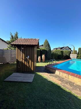 Außendusche am Pool - 