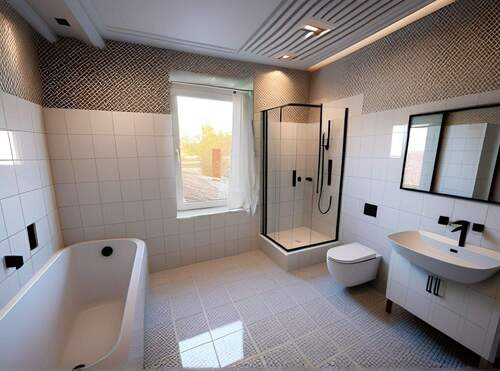 Badezimmer Homestaging - Gewerbeobjekt (Büro, Produktion, Verkauf) in Holzminden zum Kaufen