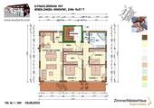 Grundriss Wohnung OG Ost - 