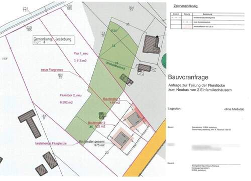 Beispiel Bauvoranfrage - Grundstück in Jesteburg