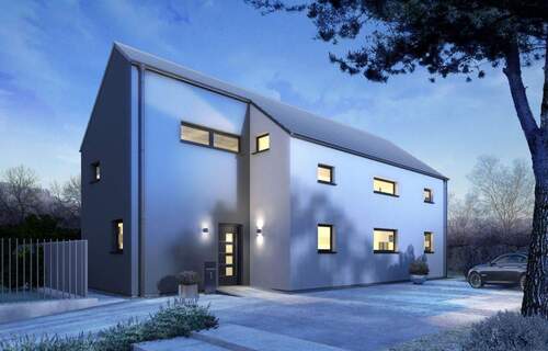 Ansicht Eingang Winter - 5 Zimmer Einfamilienhaus zum Kaufen in Riegelsberg