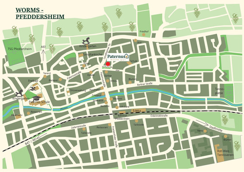 Lageplan - Etagenwohnung mit 69,80 m&sup2; in Worms zum Kaufen