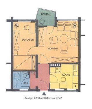 GRD_12_40401 - Hübsche 2-Zimmer-Wohnung im 4. Obergeschoss
