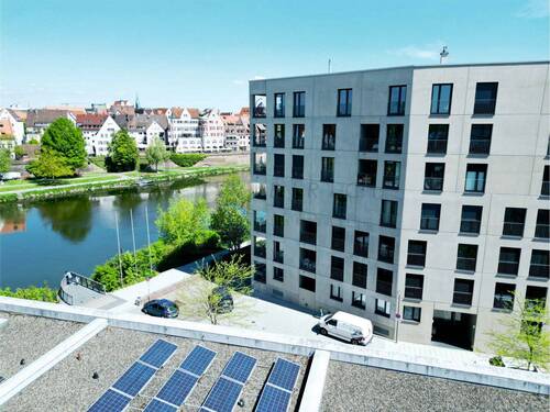 Drohnenansicht - 3 Zimmer Etagenwohnung in Neu-Ulm