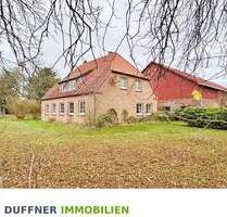 Resthof auf 7333 qm mit sehr großer Scheune und Entwicklungspotenzial in Thaden - Thaden / Jarsdorf