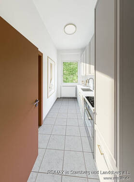 OG Wohnung Küche - digital eingerichtet - 