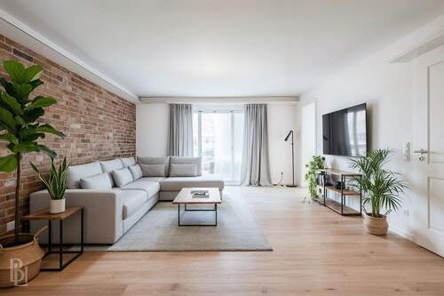 Wohnzimmer - (KI generiert) - 2 Zimmer Etagenwohnung zum Kaufen in Berlin