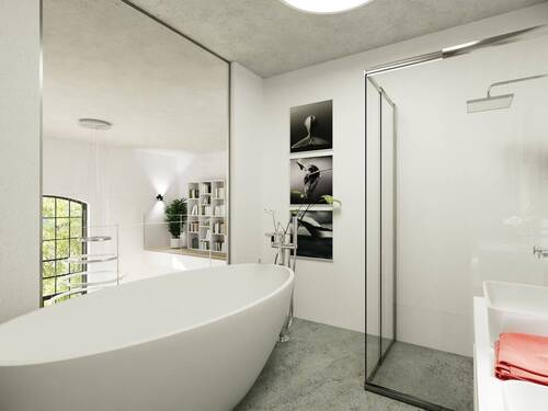 Visualisierung Bad.jpg - 4 Zimmer Etagenwohnung in Borna