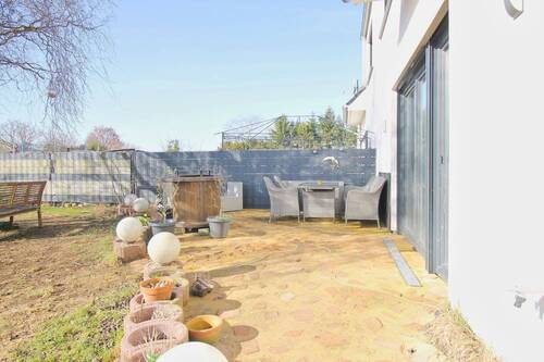gepflasterte Terrasse - 