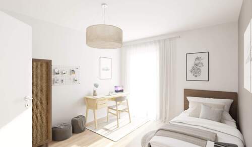 Ein hell erleuchtetes Kinderzimmer - 3 Zimmer Etagenwohnung in Düsseldorf