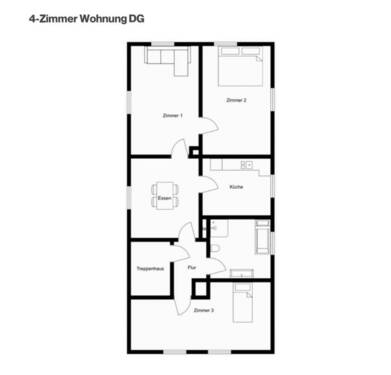 4-Zimmer DG Wohnung - 