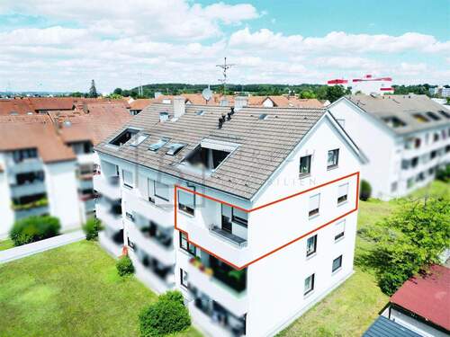 Drohnenaufnahme - Etagenwohnung mit 79,00 m² in Senden zum Kaufen