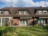 Gartenansicht.jpg - Achtung-modernes, verklinkertes, behindertengerechtes Reihenmittelhaus in Bruchmühle, nahe Berlin!