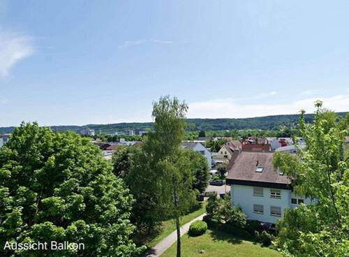 Ausblick Balkon - Traumhafte 3,5-Zi.-Wohnung mit Panoramablick in Leonberg - Provisionsfrei!