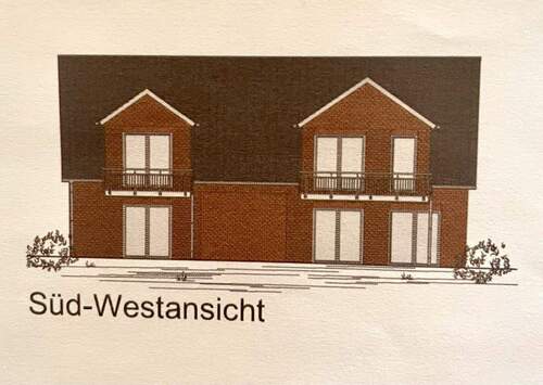 Gartenansicht - 2 Zimmer Etagenwohnung in Papenburg