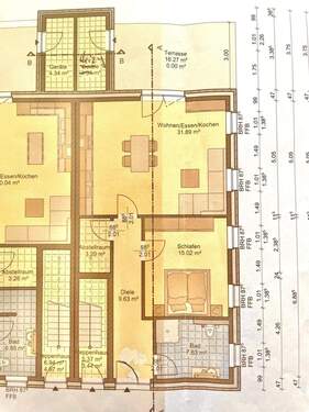Zwei-Zimmer Erdgeschoss - 