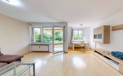 Wohnzimmer. - Ihr grünes Refugium in Erding - Erdgeschosswohnung mit 50 m² Garten