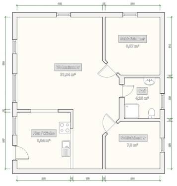 EG Wohnung Nebengelass - 