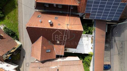 Draufsicht - 4 Zimmer Einfamilienhaus in Langenburg