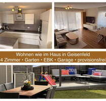 Wohnen wie im eigenen Haus - 4-Zimmer-Gartenwohnung mit 90 m² Garten und Garage direkt vor der Tür - Geisenfeld