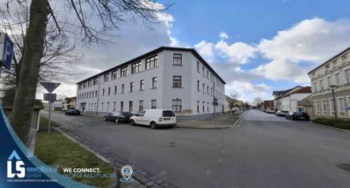 Hausansicht - Voll vermietetes Mehrfamilienhaus in Osterburg