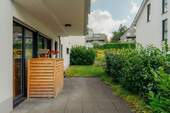 Terrasse - Seltenheit: Barrierefreie 3-Zimmer-Wohnung mit Terrasse u. kleinem Garten in Moitzfeld