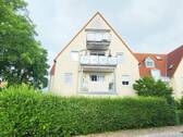 Hausrückseite - 3 Zimmer Etagenwohnung in Weisendorf