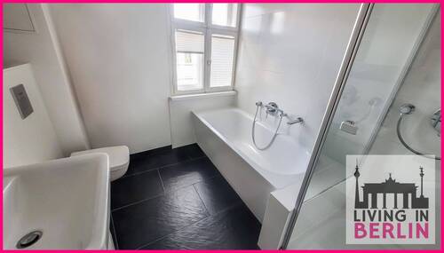 Badezimmer - Etagenwohnung mit 95,10 m² in Berlin zum Kaufen