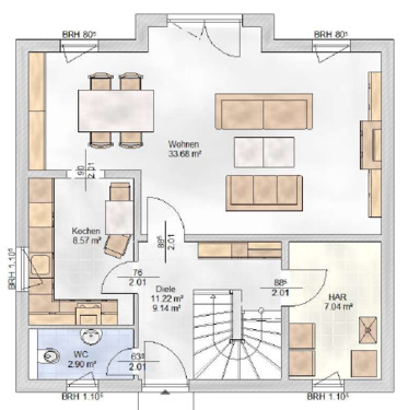 EG.png - 4 Zimmer Einfamilienhaus in Zirkow