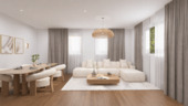 Zimmer 2 / Wohnen_Visualisierung - Altbaucharme mit modernem Wohnkomfort - 3-Zimmer-Wohnung im Obergeschoss mit Süd-West-Balkon