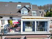 Ansicht vom Wintergarten/ Balkon - 