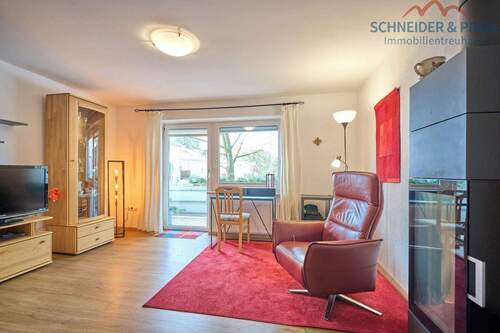 Wohnzimmer - 4 Zimmer Etagenwohnung zum Kaufen in Geretsried