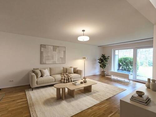 Wohnzimmer eingerichtet (KI generiert) - 