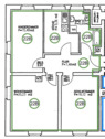 Grundriss 3-er WG - 