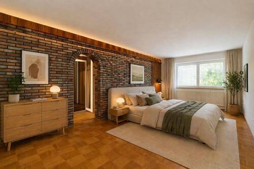 Einrichtungsbeispiel Schlafzimmer Visualisierung - 