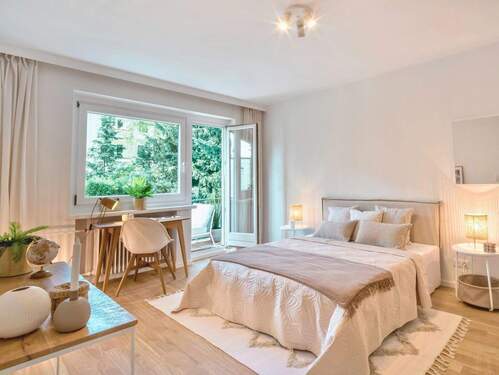 Schlafzimmer - 2 Zimmer Etagenwohnung in Hamburg