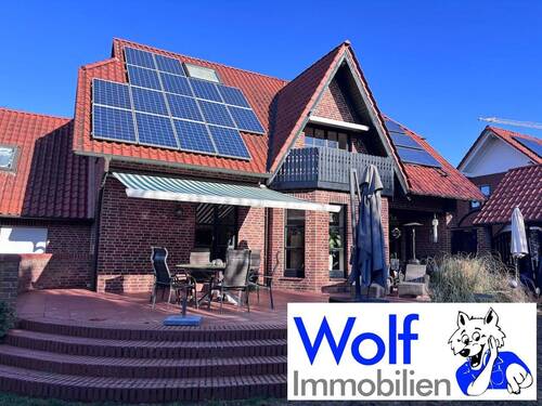 Gartenansicht - Entspanntes Familienleben in einer schicken Haushälfte als Eigentumswohnung !