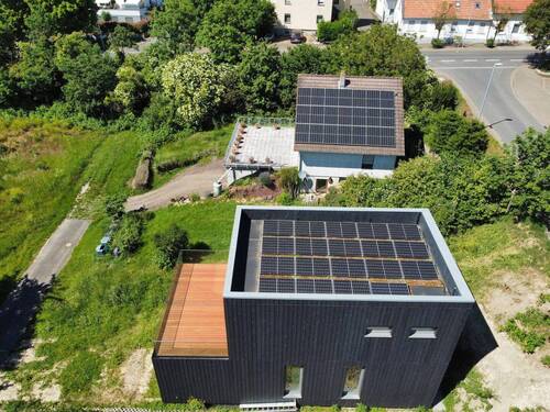 Dach- und Balkonansicht - 5 Zimmer Einfamilienhaus in Wolfsheim
