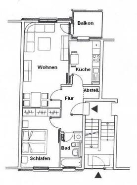Bild 3 - 2 Zimmer Etagenwohnung in Arnstadt