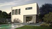 Ansicht Garten - Bauhaus auf Grundstück mit Fernblick